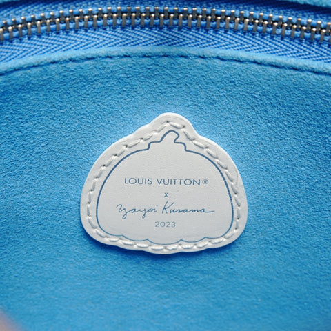 LOUIS VUITTON Yayoi Kusama Infinity Dot On the Go PM Handbag blue WS26705