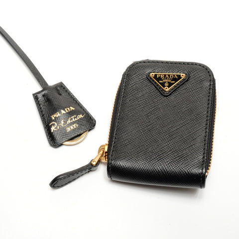 PRADA Saffiano Leather 2-way Triangle Logo Re-Edition 2005 Shoulder Bag black WS26708