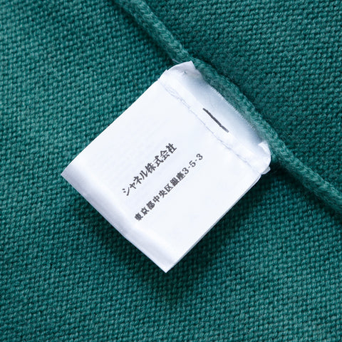CHANEL turnlock cashmere mini size 38 2010 dress cashmere green WS2670