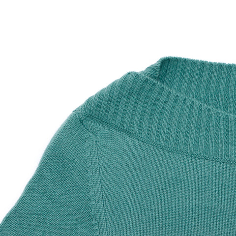 CHANEL turnlock cashmere mini size 38 2010 dress cashmere green WS2670