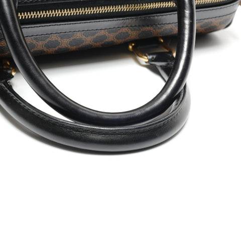 CELINE Macadam PVC Boston bag black WS26711