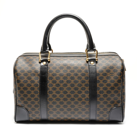 CELINE Macadam PVC Boston bag black WS26711