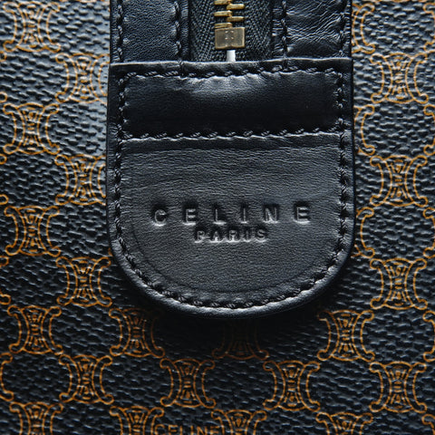 CELINE Macadam PVC Boston bag black WS26711