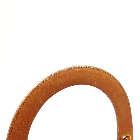 Christian Dior Lady Dior Lambskin 2way Medium Handbag Brown WS26712