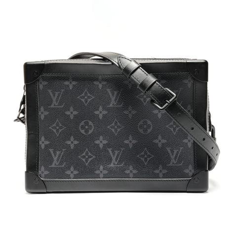 LOUIS VUITTON Monogram Eclipse Soft Trunk Shoulder Bag black WS26713