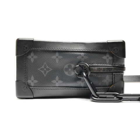 LOUIS VUITTON Monogram Eclipse Soft Trunk Shoulder Bag black WS26713
