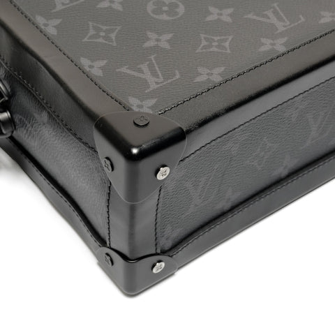 LOUIS VUITTON Monogram Eclipse Soft Trunk Shoulder Bag black WS26713
