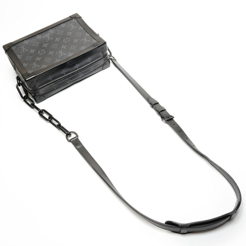 LOUIS VUITTON Monogram Eclipse Soft Trunk Shoulder Bag black WS26713