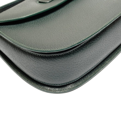 GUCCI Calf leather, bamboo, top handle, leather Shoulder Bag green WS26720