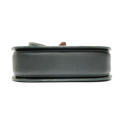 GUCCI Calf leather, bamboo, top handle, leather Shoulder Bag green WS26720