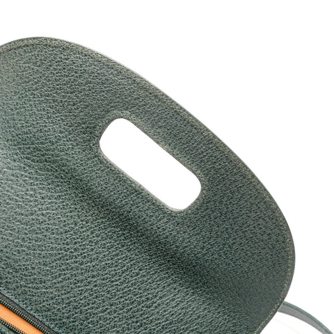 GUCCI Calf leather, bamboo, top handle, leather Shoulder Bag green WS26720