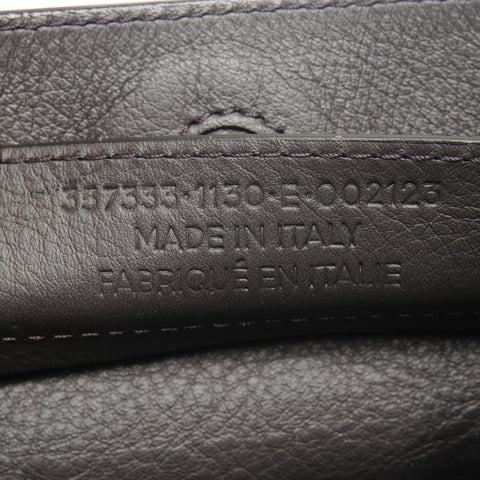 BALENCIAGA Leather Paper Mini 2way Handbag gray WS26723