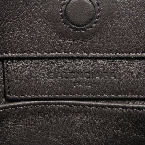 BALENCIAGA Leather Paper Mini 2way Handbag gray WS26723