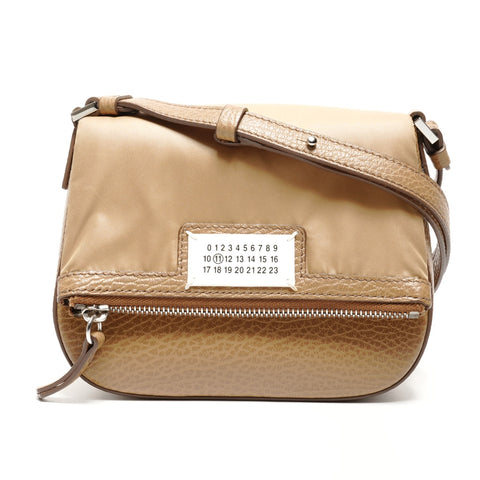 Maison Margiela Leather 5AC Nylon and Leather Mini Camera Bag Shoulder Bag Brown WS26724