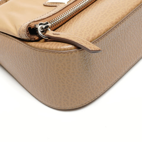 Maison Margiela Leather 5AC Nylon and Leather Mini Camera Bag Shoulder Bag Brown WS26724