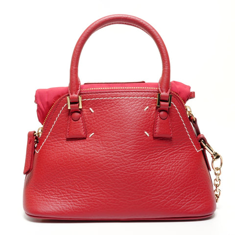 Maison Margiela Leather 5AC 2-way Small Shoulder Bag Red WS26728