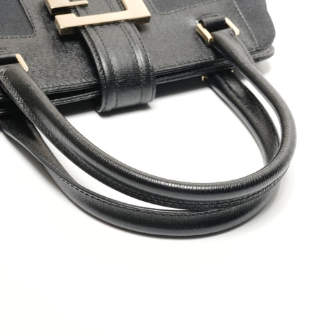 GUCCI Canvas G logo Handbag black WS26731