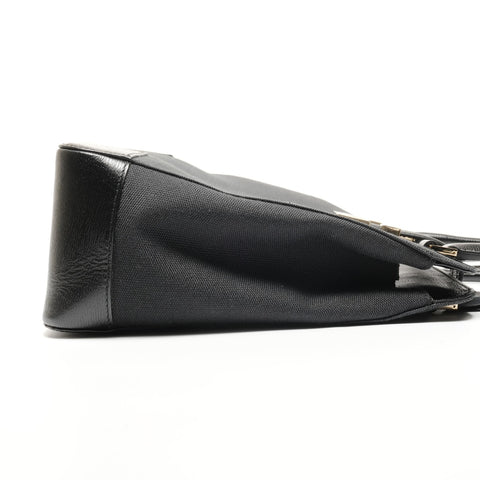 GUCCI Canvas G logo Handbag black WS26731