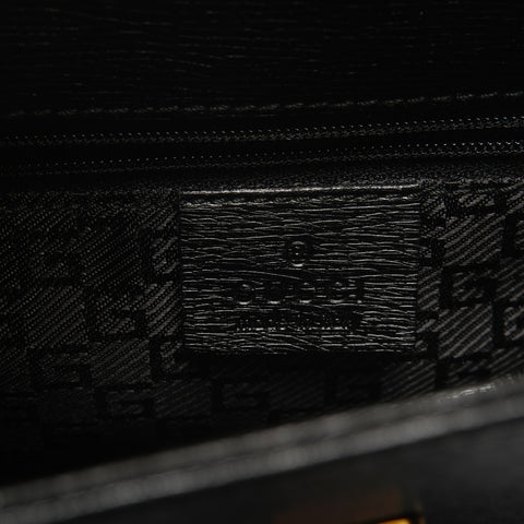 GUCCI Canvas G logo Handbag black WS26731