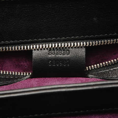 GUCCI Lady Rock Bamboo Handbag black WS26733