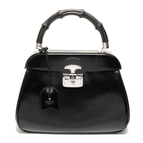 GUCCI Lady Rock Bamboo Handbag black WS26733