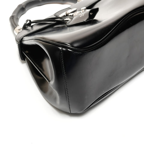 GUCCI Lady Rock Bamboo Handbag black WS26733