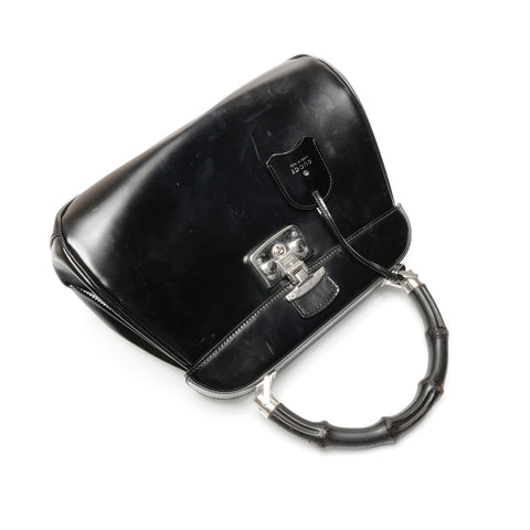 GUCCI Lady Rock Bamboo Handbag black WS26733