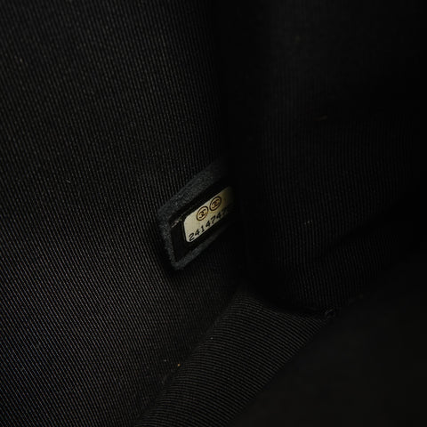 CHANEL No. 24 2017-2018 Half Coco Caviar Chain Shoulder Shoulder Bag black WS26734