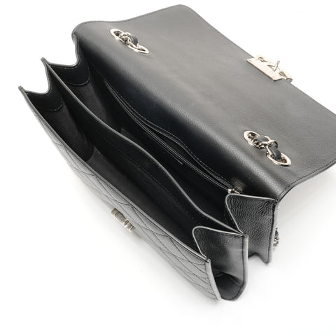 CHANEL No. 24 2017-2018 Half Coco Caviar Chain Shoulder Shoulder Bag black WS26734