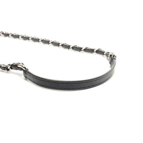 CHANEL No. 24 2017-2018 Half Coco Caviar Chain Shoulder Shoulder Bag black WS26734