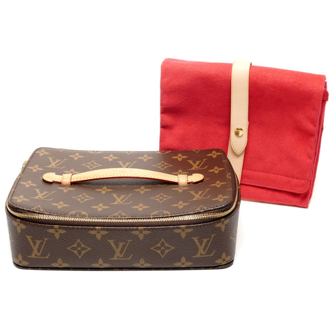 LOUIS VUITTON 2019 Monogram Nice Truth Bijou Handbag Brown WS26736