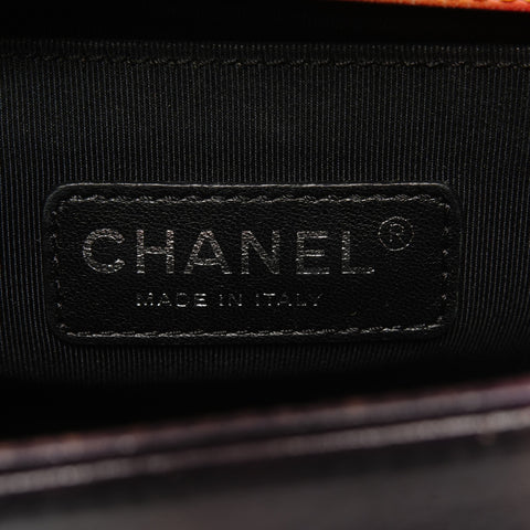 CHANEL 20s 2014-2015 Boy Chanel Flower Power Lambskin Shoulder Bag multicolor WS26737