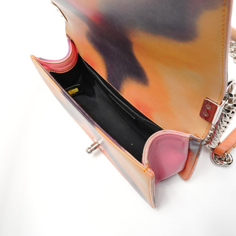 CHANEL 20s 2014-2015 Boy Chanel Flower Power Lambskin Shoulder Bag multicolor WS26737