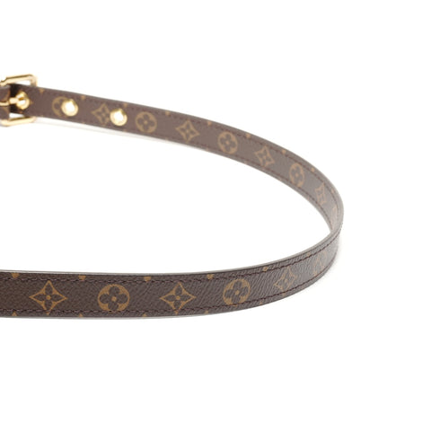 LOUIS VUITTON Monogram Sac Plat BB Handbag Brown WS26740