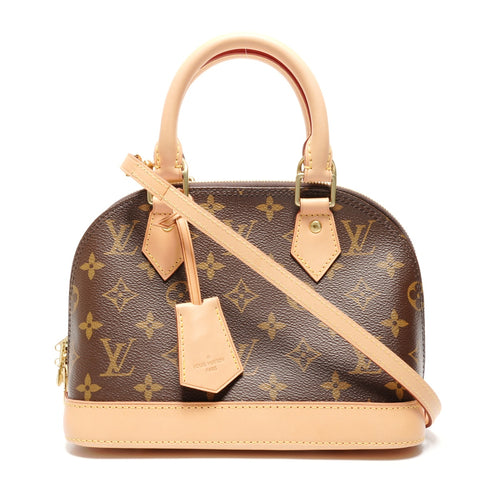 LOUIS VUITTON 2018 Monogram Alma BB Handbag Brown WS26741