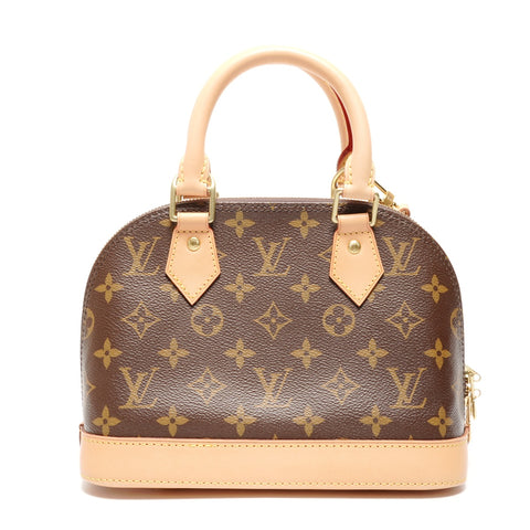 LOUIS VUITTON 2018 Monogram Alma BB Handbag Brown WS26741