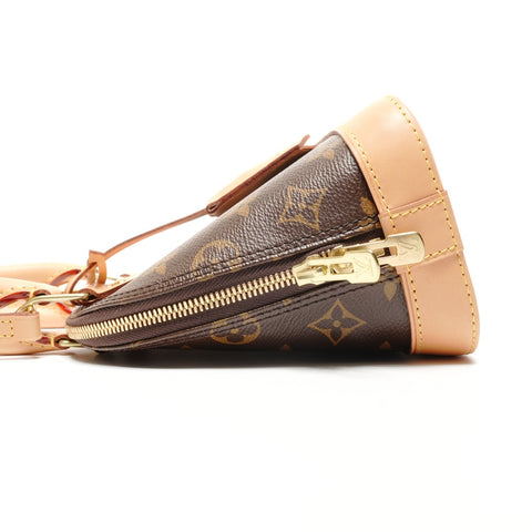 LOUIS VUITTON 2018 Monogram Alma BB Handbag Brown WS26741