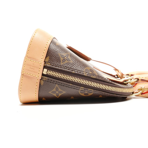 LOUIS VUITTON 2018 Monogram Alma BB Handbag Brown WS26741