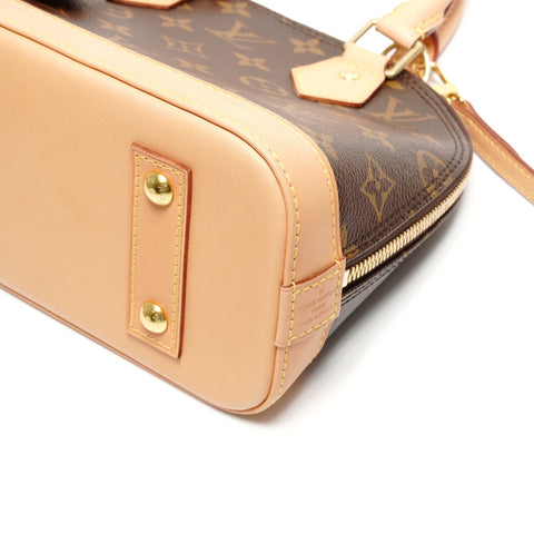 LOUIS VUITTON 2018 Monogram Alma BB Handbag Brown WS26741