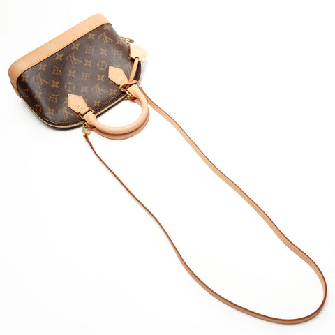 LOUIS VUITTON 2018 Monogram Alma BB Handbag Brown WS26741