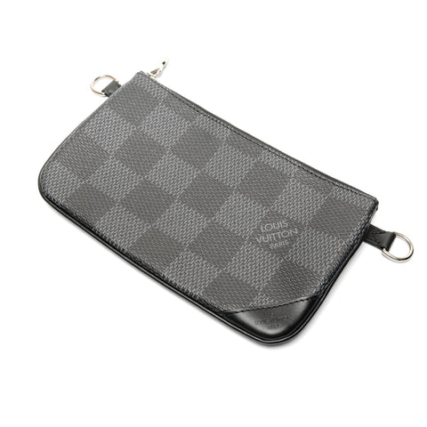 LOUIS VUITTON Damier Trio Messenger Bag Shoulder Bag black WS26743