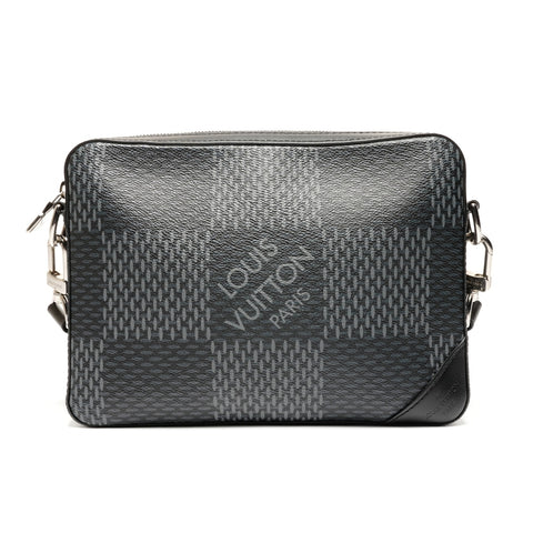 LOUIS VUITTON Damier Trio Messenger Bag Shoulder Bag black WS26743