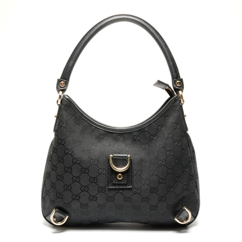 GUCCI GG canvas Abbey Shoulder Bag black WS26745