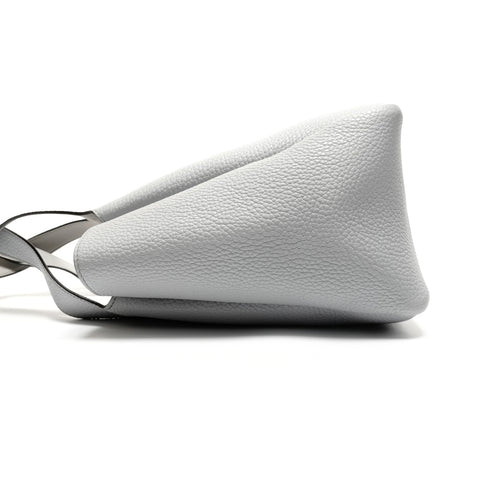 PRADA Vitello Dino Soft Leather Handbag gray WS26747