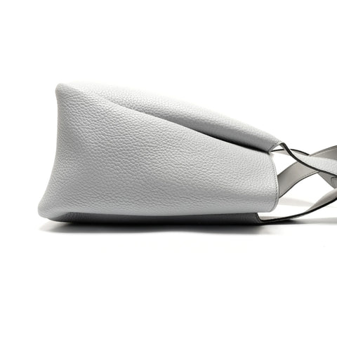 PRADA Vitello Dino Soft Leather Handbag gray WS26747