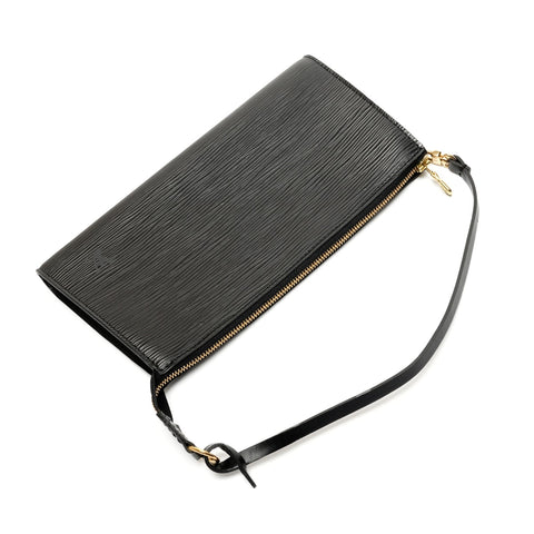 LOUIS VUITTON 2004 Epi Accessoires Pochette Umhängetasche schwarz WS26749