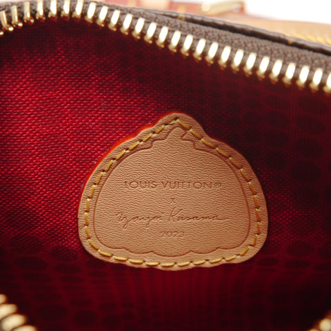 LOUIS VUITTON Nogram NanoSpeedy Yayoi Kusama Handbag Brown WS26750