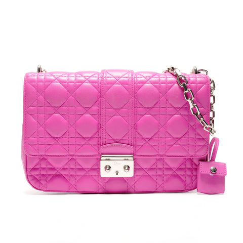 Christian Dior New Rock Cannage Flap Chain Shoulder Bag pink WS26752