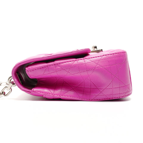 Christian Dior New Rock Cannage Flap Chain Shoulder Bag pink WS26752