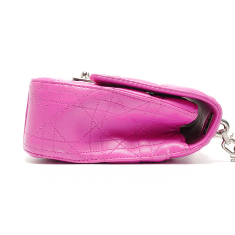 Christian Dior New Rock Cannage Flap Chain Shoulder Bag pink WS26752